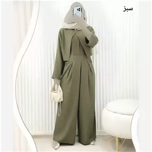 ست اورال و کت زنانه مدل ملکا جنس شانتون صوفیا فری سایز