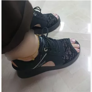 صندل زنانه مدل دیور سفید ومشکی