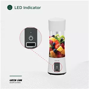 مخلوط کن شارژی و شیکر 380 میل گرین لاین Green Lion Juice Mate Portable Juicer 380mL