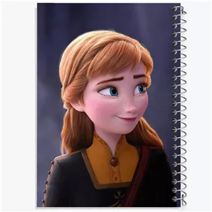 دفتر طراحی 50 برگ خندالو طرح السا و آنا انیمیشن فروزن Frozen کد 1414
