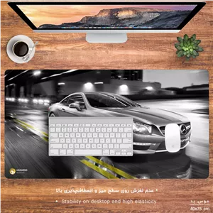 ماوس پد هومرو مدل MX1287 طرح ماشین بنز - با بهترین کیفیت