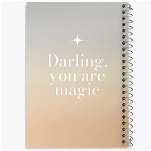 دفتر طراحی 50 برگ خندالو طرح Darling You Are Magic کد N2287