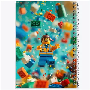 دفتر طراحی 50 برگ خندالو طرح لگو (Lego) کد F4226