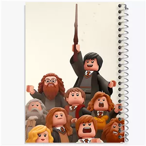 دفتر طراحی 50 برگ خندالو طرح لگو هری پاتر (Harry Potter Lego) کد N8348