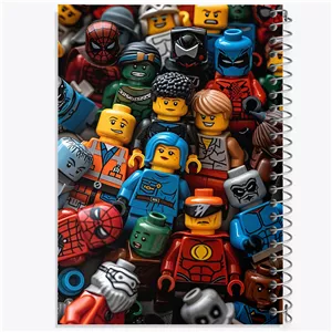دفتر طراحی 50 برگ خندالو طرح لگو (Lego) کد F4219