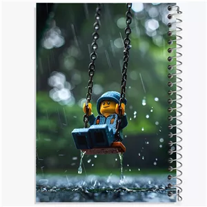 دفتر طراحی 50 برگ خندالو طرح لگو (Lego) کد F4229
