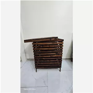 سبد لباس چوبی مدل مدرن (رخت چرک)(پس کرایه)