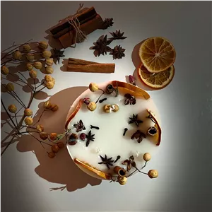 شمع اسلایس پرتقال دارچین