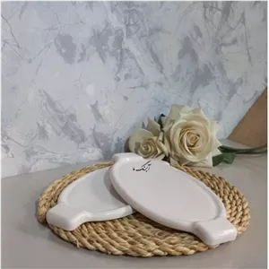 سینی سرامیکی سفید