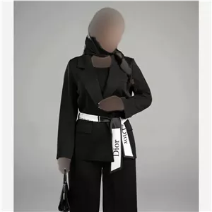 کت تک زنانه مدل دیور جنس مازراتی دبل رنگ مشکی سایز L و XL