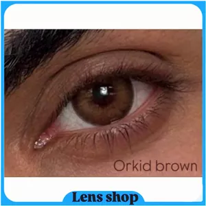 لنز قهوه ای عسلی 