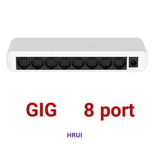 سوئیچ شبکه گیگابیتی 8 پورت +HR-SWG0080 برند HRUI