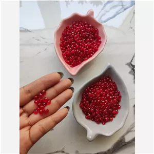 مروارید کریستال سایز 6 قرمز بسته 100 گرمی پلاستیک 