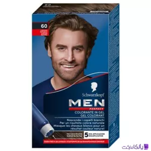 کیت رنگ مو مردانه شوارتسکف مدل MEN Perfect شماره 60 قهوه‌ای تیره