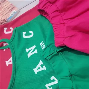 کراپ و دامن دخترانه پنبه در دو رنگ