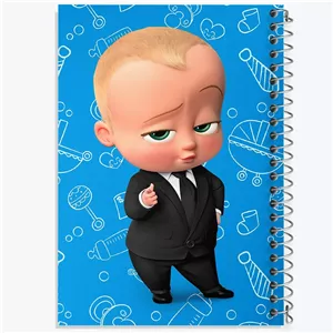 دفتر مشق 100 برگ خندالو طرح بچه رئیس Boss Baby  کد 10336