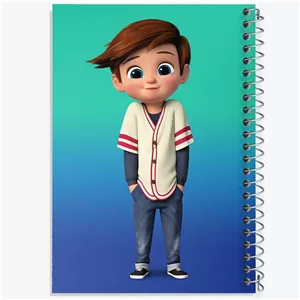دفتر مشق 100 برگ خندالو طرح بچه رئیس Boss Baby  کد 12529