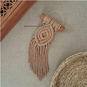 گیفت مکرومه دارچین مدل لوزی
