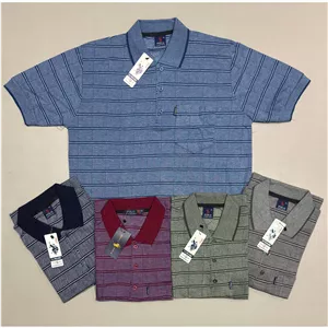 تیشرت مردانه یقه دار جیب دار ( 2XL)