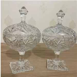 قندان کریستال خورشیدی بوهمیا چک(پسکرایه)