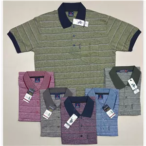 تیشرت یقه دار و جیب دار مردانه (3XL)