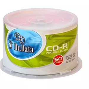 سی دی خام دکتر دیتا مدل CD-R بسته 50 عددی ظرفیت 700 مگابایت