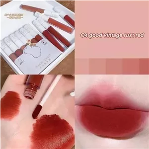 پک رژلب مایع کره ای خرسی مات و مخملی 6عددی magic casa برند محبوب و پرطرفدار