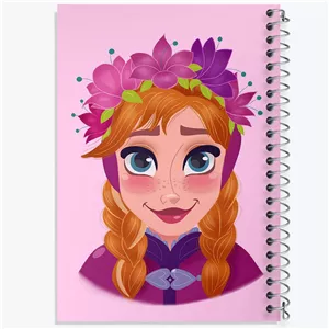 دفتر طراحی 50 برگ خندالو طرح السا و آنا انیمیشن فروزن Frozen کد 1266