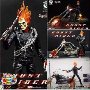 اکشن فیگور کاراکتر گوست رایدر همراه با موتور (Ghost Rider) برند Ezhobi Toys