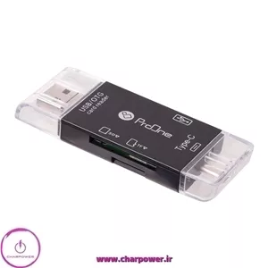 رم ریدر و تبدیل همه کاره USB ، Type-C و Micro پرووان مدل PCO03