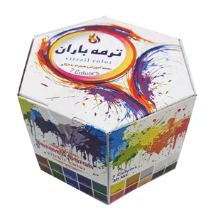 رنگ ویترای ترمه باران مدل kid6 حجم 30 میلی لیتر بسته 7 عددی 7JA
