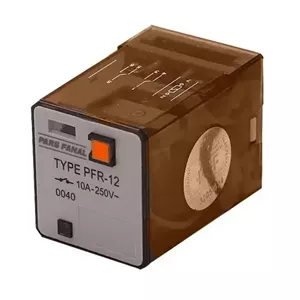 رله شیشهای دو کنتاکت 8 پایه پارس فانال مدل PFR-12