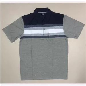 تیشرت رینگر یقه دار و جیب دار مردانه (XL 2XL)