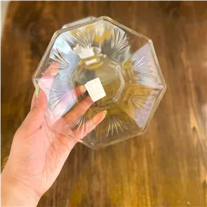 پیش دستی هشت ضلعی بلور اصفهان 