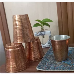 لیوان مسی بدون دسته