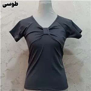 تیشرت زنانه یقه پل لاکچری با تنخور عالی
