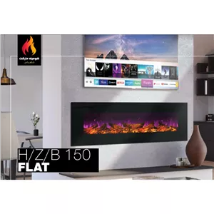 شومینه برقی دیواری مدرن شومینه مارکت سایز 150 طرح LCD یک طرفه از روبهرو