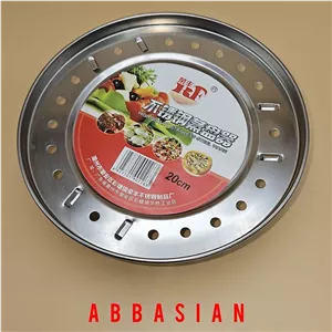 استند بخار پز استیل مدل تخت سایز 20 سانت (پس کرایه)