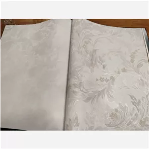 کاغذدیواری گلدار همراه مکمل ساده