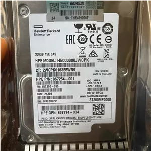 هارد سرور اچ پی HDD 300GB 15K SAS 12G 