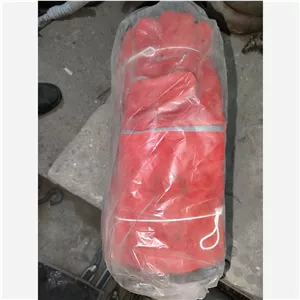 دستکش بلند جوشکاری برزنتی چرمی 40سانت قیمت 570تومن پسکرایه