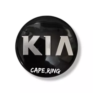 کاپ رینگ کیا  مشکی رنگ قاب درپوش تورینگی وسط چرخ ماشین کیایی بچه قالپاق تو رینگی خودرو لوگو kia 