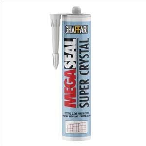 چسب سیلیکون درزگیر فوق شفاف سوپر کریستال غفاری پک 24 عددی
