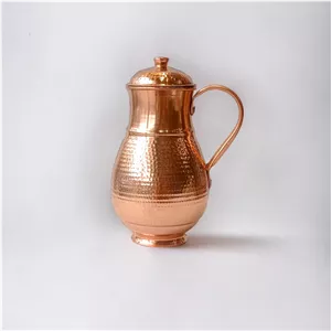 پارچ مسی درب دار نانو میراث زنجان سایز 1