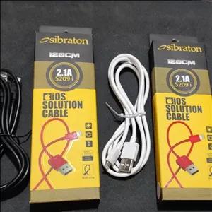 کابل شارژ لایتینگ  -کابل شارژ آیفون سیبراتون 110و120 س م با کیفیت عالی 