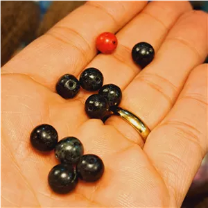گوی سنگ ترمالین سیاه مهره سنگی گوی سنگ قیمتی مهره دستبندی گوی ترمالین مشکی  مهره ترمالین مشکی سلما گالری کرج