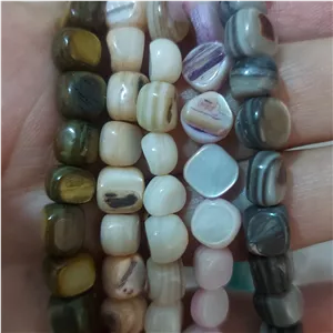سنگ صدف رنگی نامنظم ریسه ای 