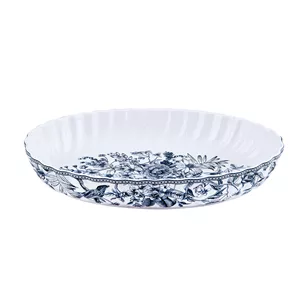 مرغ خوری بیضی گلدکیش طرح لوتوس سایز بزرگ مدل GK701145-1 (پس کرایه)