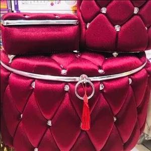 صندوقچه صدفی 3 تکه نیم دایره عروس -سجاده جانماز 