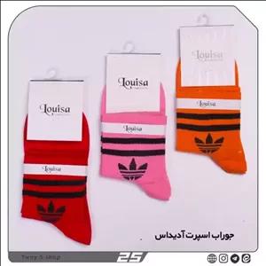 پک 3عددی نیم ساق مارکدار مدل آدیداس رنگ جوراب ها قابل انتخابه